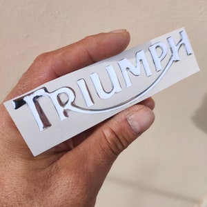 Adesivo resinato 3D Triumph vintage