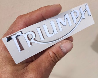 Triumph Vintage 3D Resin Sticker
