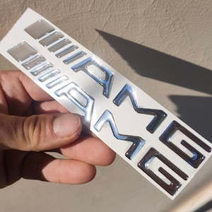 Coppia adesivi resinati 3D logo AMG