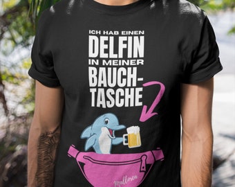 Mallorca Delfin in meiner Bauchtasche T-Shirt I Herren Softstyle tshirt