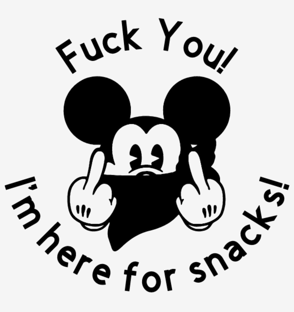 ヴィンテージ FUCK MICKEY ファック ミッキー 中指 タンクトップ 男女兼用 FUCK悪ミッキー Tシャツ（黒）の通販 by アナゴs shop