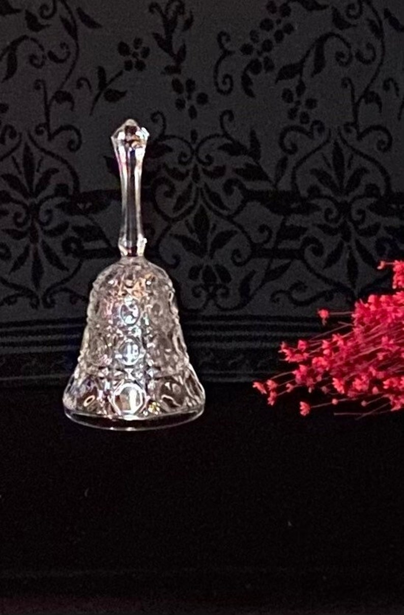Vintage Dinner Bell Vintage Table Decor Vintage Crystal Bell Made by