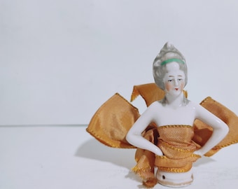 1900s Half Doll, Porcelain / Germany / Art Nouveau / Free Shipping