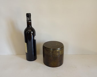 19th Century Bronze Apothecary Box / India / Kum Kum Tikka / Free Shipping