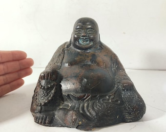 Ming Dynasty Bronze Buddha / 1368-1644 China / Ancient Chinese Sculpture / Free Shipping