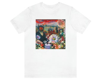Garden of Satan/ Dark Soul Aesthetic/ Devil Graphic T/ Alt Fashion/ DreamCore Clothing/ StrangeCore Shirt/ WeirdCore/ Original Design
