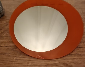 Miroir orange vintage