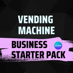 Vending Machine Business Starter Bundle TEMPLATE | Proposal EDITABLE in CANVA | Site Agreement editable in Word