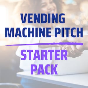 Verkaufsautomat Business Pitch Starter Pack | Marketing Vorlagen, EDITIERBAR in CANVA | Standortsuche