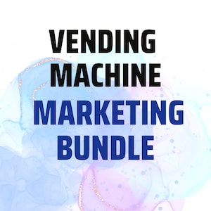 Vending Machine Business Marketing Bundle |Templates, EDITABLE in CANVA | Location Scouting