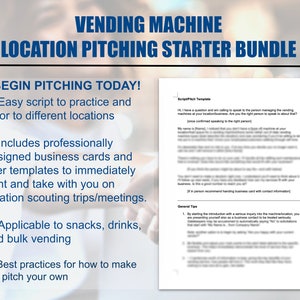 Verkaufsautomat Business Location Pitching Starter Bundle | Marketing-Vorlagen, EDITIERBAR in CANVA