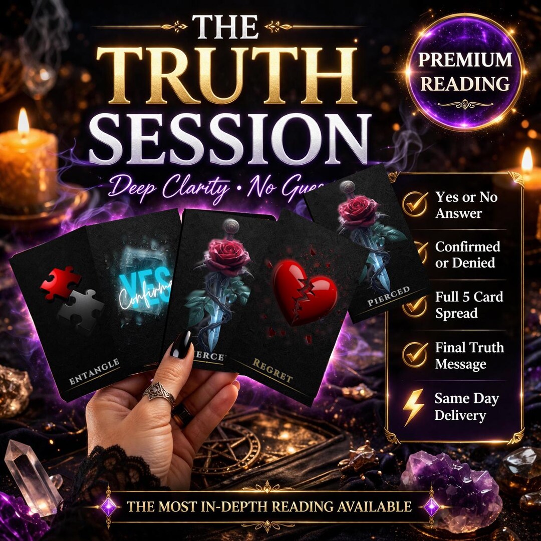Truth Bomb Bundle Reading, Yes/no, 5 Card Oracle Spread (same Day) - Etsy