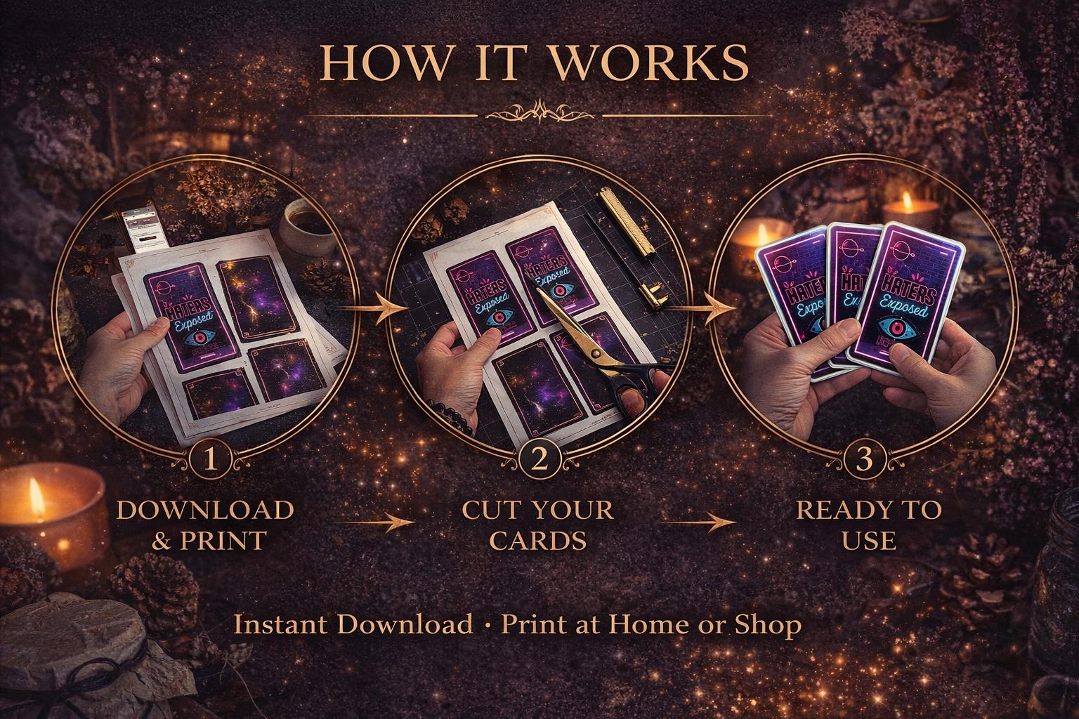 Oracle Cards Printable Bundle Vol 1 & 2 - Etsy