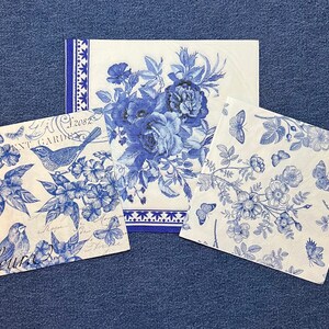 Printable Wedding Vellum Wrap, Toile French Blue Design 