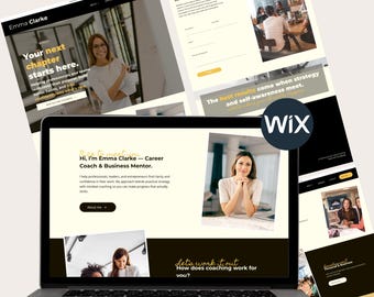 Szablon strony internetowej Wix Studio, doradca zawodowy, nowoczesny design