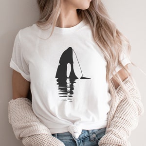 Orca Graphic Whale Tshirt Nature Ocean Environment Shirt Conservation Environmental Shirt Indie Y2K Vintage Save the Killer Whales Tee