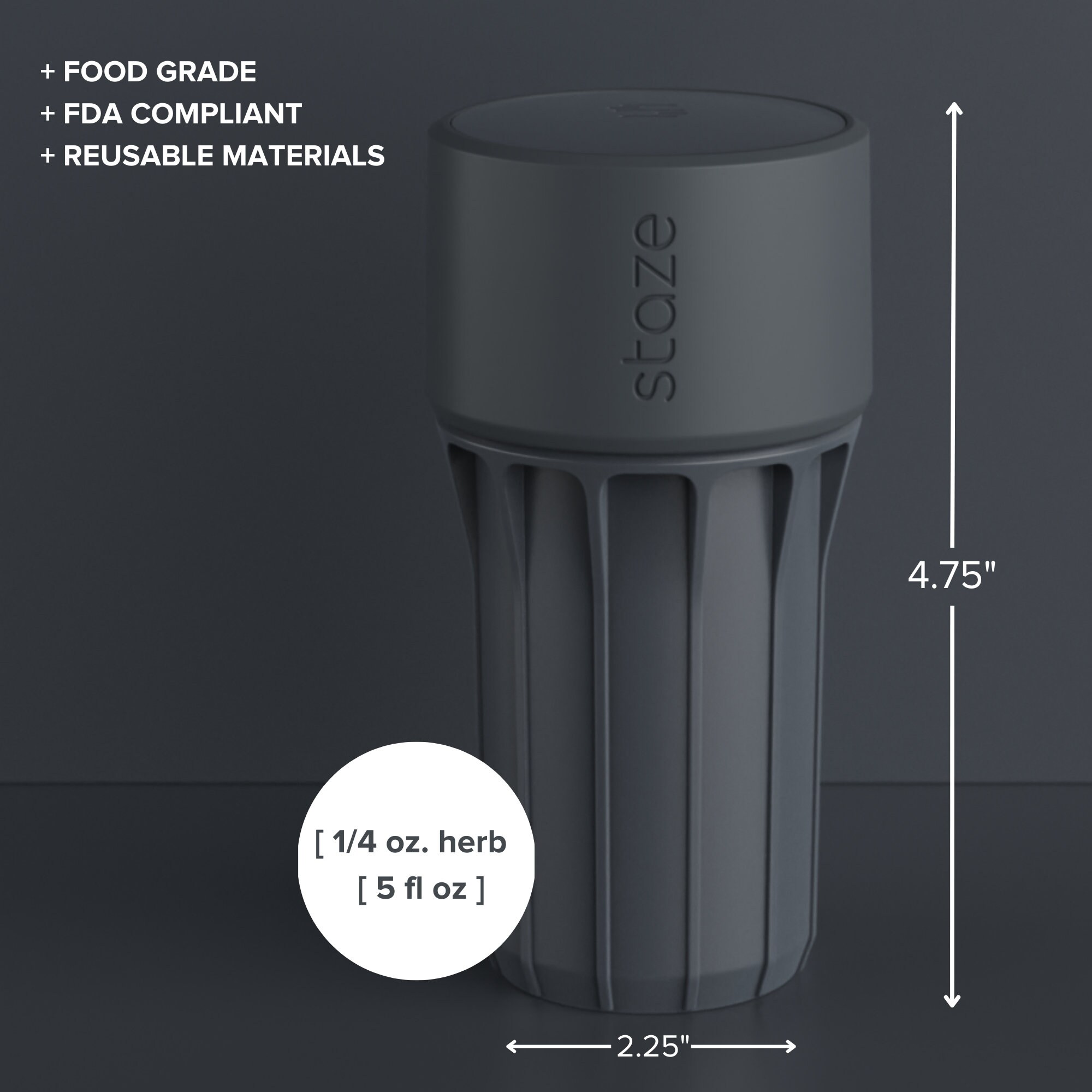 Staze Preserve Vacuum Sealed & Smell Proof Containers Patented Storage