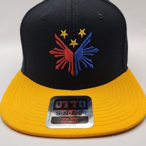 Phillipines Filipino Pinoy Flag Logo Hat Cap