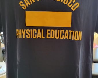 Réplica vintage de camisetas de educación física de San Francisco