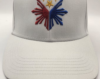 Gorra de béisbol unisex con logo de la bandera filipina de Filipinas, estilo Otto Hat, visera curva