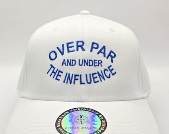 Gorra de golf POR ENCIMA DEL PAR y POR DEBAJO DE LA INFLUENCIA