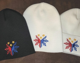 Gorro Filipinas Filipino Pinoy Logo 3 Estrellas