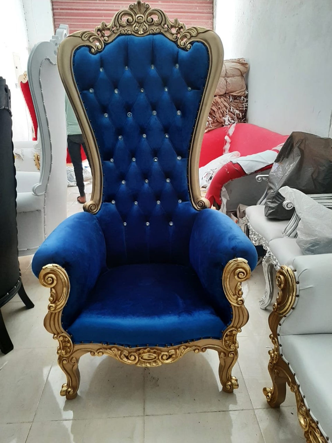 Throne Chair Etsy