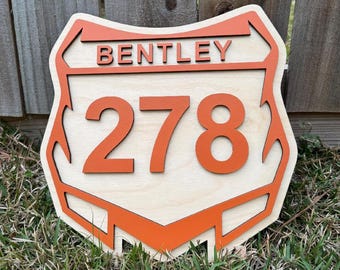 Introductory Price!!!! Motocross Number Plate, Dirt Bike Number