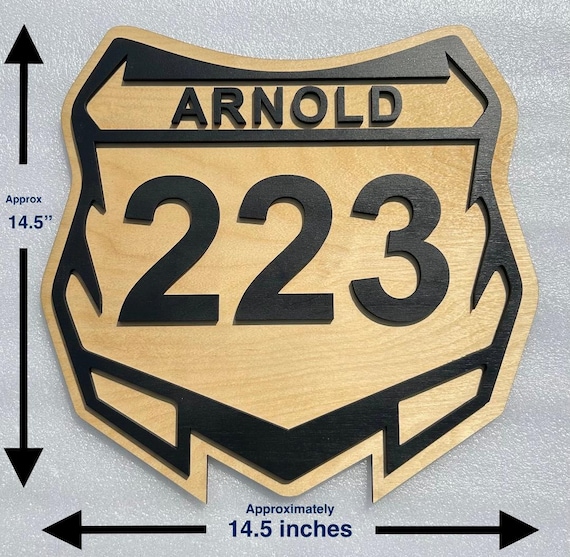 Introductory Price!!!! Motocross Number Plate, Dirt Bike Number