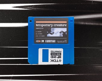 Temporary Creature - Ambrosia (3.5" Floppy Diskette) Darkwave / Vaporwave / Witch House / Electronica / Alternative / Lofi