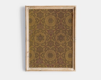 Antique Textile Print | Pattern Artwork | Old Fabric wall art | Vintage Download | Boho Chic Decor for Home and Office | PRINTABLE 677