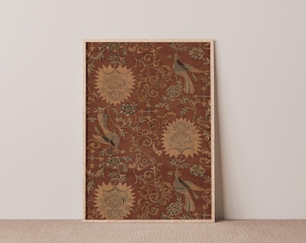 Textiles Kunstwerk | Vintage Muster Download | Boho DRUCKBARE Digitale Wandkunst 504