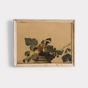 Caravaggio Gemälde | Traditionelle italienische druckbare | Vintage Stillleben Kunst | Digitaler Download Druck | 715