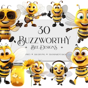 Paquete de imágenes prediseñadas de abejorro, imágenes prediseñadas de abeja adorable, imágenes prediseñadas de abeja linda, png de abeja, imágenes prediseñadas de abeja floral, imágenes prediseñadas de abeja de jardín de primavera, paquete de imágenes prediseñadas de abeja
