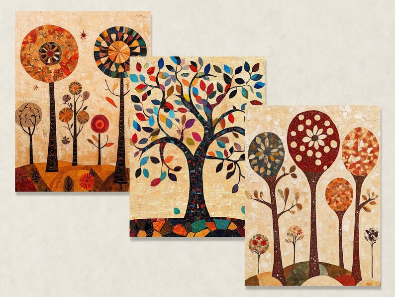 Latics Tree Whimsical Tree Clipart: Folk Art Designs (JPG Digital Download) - Etsy