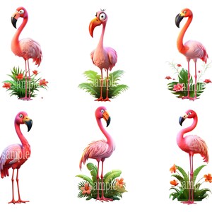flamingo clipart, flamingo graphic designs, clipart collection, tropical bird illustrations, vibrant flamingo graphics