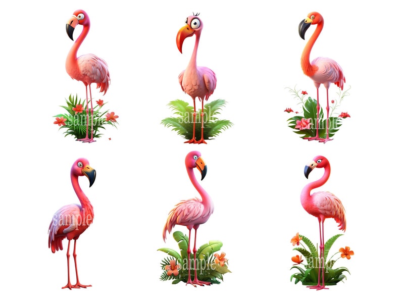 flamingo clipart, flamingo graphic designs, clipart collection, tropical bird illustrations, vibrant flamingo graphics