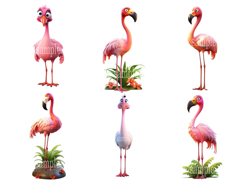 flamingo clipart, flamingo graphic designs, clipart collection, tropical bird illustrations, vibrant flamingo graphics