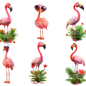 flamingo clipart, flamingo graphic designs, clipart collection, tropical bird illustrations, vibrant flamingo graphics