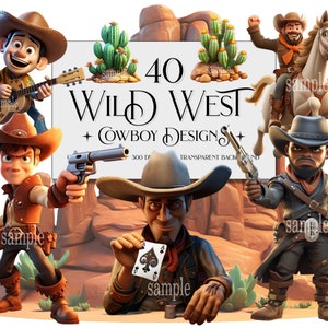 Western Clipart Bundle, Desert Cowboy png, Cowboys Shirts Designs png, Cowboys png Boys, Wild West Printable, American West Clipart