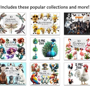 Adorable animal clipart bundle, Desert watercolor graphics pack, Fantasy character illustrations, Transparent background art, Lifetime access clipart bundle, Adorable Animals, Desert Watercolor, Fantasy Characters, Unlimited Downloads