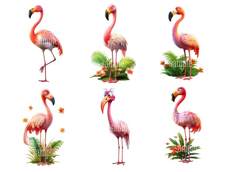 flamingo clipart, flamingo graphic designs, clipart collection, tropical bird illustrations, vibrant flamingo graphics
