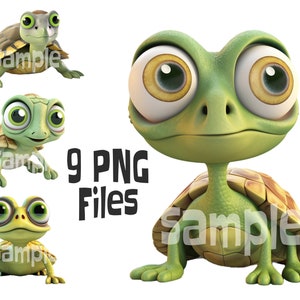 Schildkröte Clipart, Schildkröte PNG, Grafikdesign für Kunsthandwerk und Dekor, PNF-Format, transparenter Hintergrund, Sofortiger Download, Schildkröte
