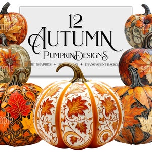 Skurril Kürbis Clipart, Einzigartige Herbst Clipart, Einzigartige Designs für den Herbst, Kartenherstellung PNG, Original Kürbis PNG, Eleganter Kürbis Clipart