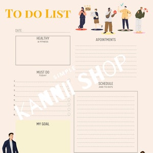 To do liste PDF, svg Dateien, Png print