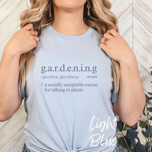 Gardening Definition Shirt, Funny Plant Lover Tee, Comfort Colors Gardening Shirt, Cottagecore Botanical Gift for Her