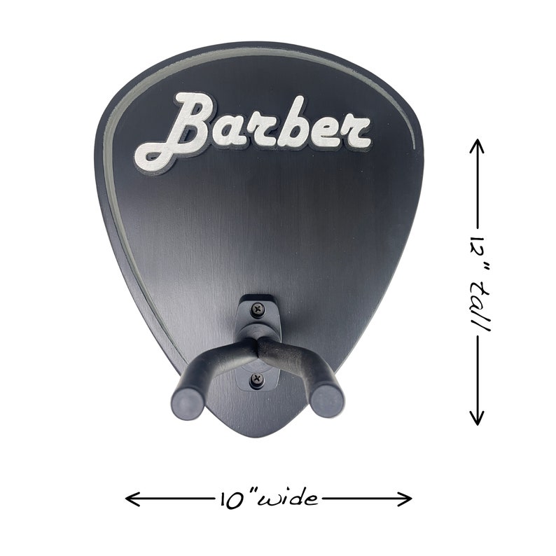Personalized Guitar Wall Mount Hook Gift for Guitar Player Shaped Like Guitar Pick Plectrum Made