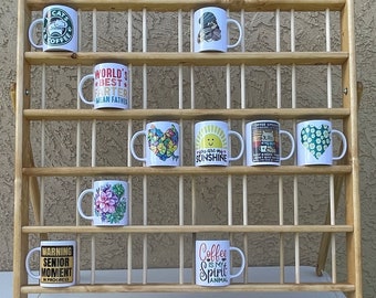 15 Ounce 5-Shelf Coffee Mug Display