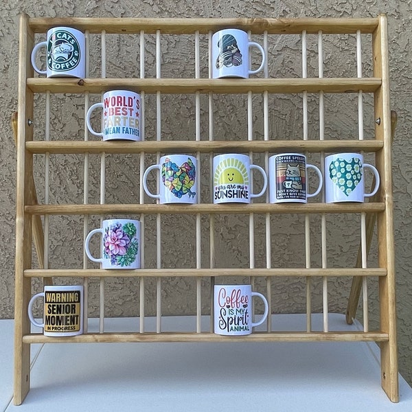 15 Ounce 5-Shelf Coffee Mug Display