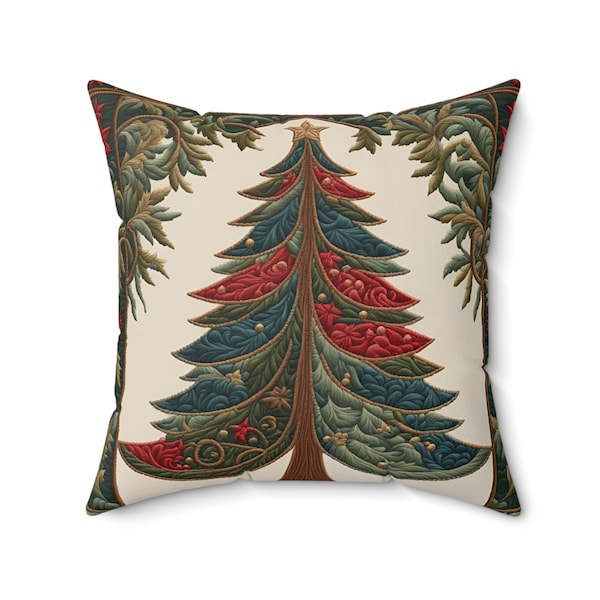 William Morris Christmas Tree Pillow - Etsy